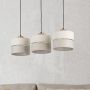TK Lighting Eco lampa wisząca 3x15W szary/beżowy/drewno 5771 zdj.8
