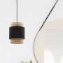 TK Lighting Boho Black lampa wisząca 1x15W czarny/beżowy 6540 zdj.5