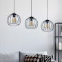 TK Lighting Universo lampa wisząca 3x15W czarny/szkło grafitowe 4483 zdj.4