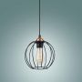 TK Lighting Galaxy lampa wisząca 1x15W czarna/miedziana 1644 zdj.4