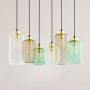 TK Lighting Marco lampa wisząca 6x15W czarna/zielona/brązowa 3328 zdj.5