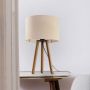 TK Lighting Tokyo lampa stołowa 1x15 beżowy/jasne drewno 5291 zdj.5