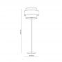 TK Lighting Trio lampa stojąca 1x15 W czarna 6452 zdj.2