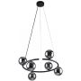 TK Lighting Anabelle lampa wisząca 6x6 W czarna 6843 zdj.1