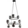 TK Lighting Anabelle lampa wisząca 9x6 W czarna 6845 zdj.1