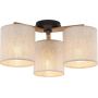 TK Lighting Deva Nature lampa podsufitowa 3x15 W szary/drewno/czarny 6865 zdj.3