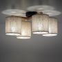 TK Lighting Deva Nature lampa podsufitowa 4x15 W szary/drewno/czarny 6866 zdj.5