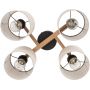 TK Lighting Deva Nature lampa podsufitowa 4x15 W szary/drewno/czarny 6866 zdj.7