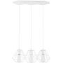 TK Lighting Diamond White lampa wisząca 3x60W biała 848 zdj.1