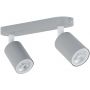 TK Lighting Livia lampa podsufitowa 2x10 W szara 10241 zdj.1
