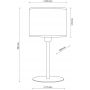 TK Lighting Juta lampa stołowa 1x15 W czarna-juta 5552 zdj.2