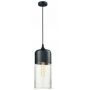 TooLight Zenit B lampa wisząca 1x60W APP019-1CP czarna/przezroczysta OSW-00127 zdj.1
