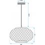TooLight Boho lampa wisząca 1x60 W drewno OSW-01410 zdj.2