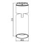 Unilight lampa podsufitowa 1x15W czarna ULDL162 zdj.2