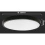 V-TAC plafon 1x18W LED czarny/biały 7634 zdj.2