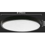V-TAC plafon 1x24W LED biały/czarny 7638 zdj.2