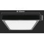 V-TAC plafon 1x18W LED czarny/biały 7643 zdj.2