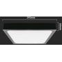 V-TAC plafon 1x24W LED biały/czarny 7673 zdj.2