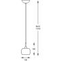 Zuma Line Crystal lampa wisząca 1x42W chrom/szkło dymione/kryształ P0076-01A-F4FZ zdj.2