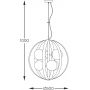 Zuma Line Nela lampa wisząca 6x40 W biała-czarna-złota 1138 zdj.2