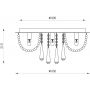 Zuma Line Sensi lampa podsufitowa 6x25 W chrom-przezroczysta 19157M zdj.2