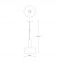 Zuma Line Leo lampa wisząca 1x40 W czarna A8133 zdj.2