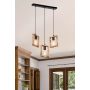 Zuma Line Atria lampa wisząca 3x20 W czarna-drewno ASZ.1679 zdj.4