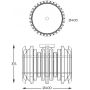 Zuma Line Alexandria lampa podsufitowa 6x42 W przezroczysta C0556-06D-V7V7 zdj.2