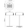 Zuma Line Bluet lampa solarna stołowa 1x2,5 W czarny DT33111 zdj.2