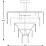 Zuma Line Amedeo lampa podsufitowa 10x40 W przezroczysta FC17106/6+3+1-GLD zdj.2