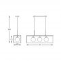 Zuma Line Piro lampa wisząca 3x9 W czarna MD3115-3-3BT zdj.2