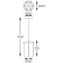 Zuma Line Nira lampa wisząca 1x40 W przezroczysta-złota MD3523-1-EGN zdj.2