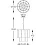 Zuma Line Nira lampa wisząca 8x40 W czarna-przydymiona MD3523-8M-EBCN zdj.2