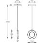 Zuma Line Girona lampa wisząca 1x10 W przezroczysta MD3713-1-3GT zdj.2