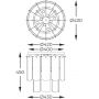 Zuma Line Nira lampa podsufitowa 8x40 W przezroczysta-złota MX3523-8M-EGN zdj.2