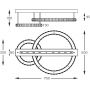 Zuma Line Girona lampa podsufitowa 1x36 W srebrna MX3713-2-3CT zdj.2