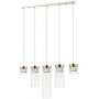 Zuma Line Gem lampa wisząca 5x28 W przezroczysta-złota P0389-05E-F7AC zdj.1