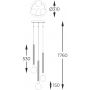 Zuma Line Mida lampa wisząca 3x6 W mosiądz P0583-03B-2GHF zdj.2