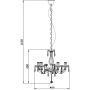 Zuma Line Magnolia lampa wisząca 5x40W czarna RLD94016-5B zdj.2