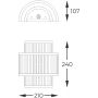 Zuma Line Sergio kinkiet 2x33 W czarny W0528-02B-P7AC zdj.2