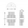 Zuma Line Constantinople kinkiet 2x28 W mosiądz W0567-02A-B52G zdj.2