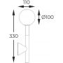 Zuma Line Arcturus kinkiet 1x4 W czarny-złoty W0574-01B-SDFZ zdj.2