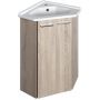 Aqualine Zoja szafka 39x39x74 cm podumywalkowa wisząca dąb platin 50344 zdj.1