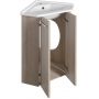 Aqualine Zoja szafka 39x39x74 cm podumywalkowa wisząca dąb platin 50344 zdj.4