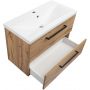 Astor Aster umywalka z szafką 81 cm dąb wotan AM-ATU-810-2N zdj.5