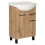 Astor Diuna Wotan umywalka z szafką 56 cm dąb AM-LUD-552-2N zdj.1