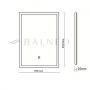 Balneo Lumin lustro 39x50 cm prostokątne z oświetleniem z matą grzewczą L0201020401-6 zdj.2