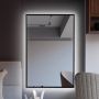 Baltica Design Tiny Border Straight lustro 60x90 cm prostokątne z oświetleniem czarny zdj.6