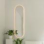 Baltica Design Tiny Border Pastille lustro 155x40 cm z oświetleniem LED złote barwa neutralna zdj.3