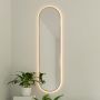 Baltica Design Tiny Border Pastille lustro 155x40 cm z oświetleniem LED złote barwa ciepła zdj.3